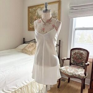 White mini slip dress  Paul Harris design size large